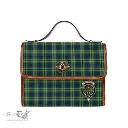 Scottish Canvas Bag Learmonth Clan Clan Tartan Waterproof Canvas Bag - Crest Classic Scottish Plaid Tartan Plaid