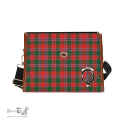 Scottish Canvas Bag Dalziel Clan Clan Tartan Waterproof Canvas Bag - Crest Classic Scottish Plaid Tartan Plaid