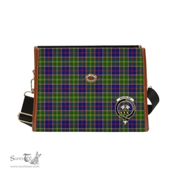 Scottish Canvas Bag Whitelaw Clan Clan Tartan Waterproof Canvas Bag - Crest Classic Scottish Plaid Tartan Plaid