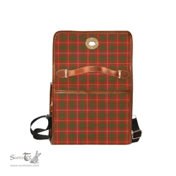 Scottish Canvas Bag Bruce Clan Clan Tartan Waterproof Canvas Bag - Crest Classic Scottish Plaid Tartan Plaid