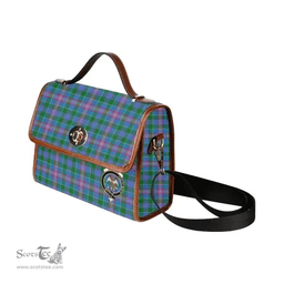 Scottish Canvas Bag Ralston Clan Clan Tartan Waterproof Canvas Bag - Crest Classic Scottish Plaid Tartan Plaid