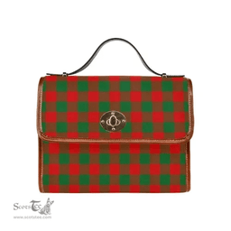 Scottish Canvas Bag Moncrieffe Clan Tartan Waterproof Canvas Bag - Classic Scottish Plaid Tartan Plaid