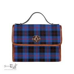 Scottish Canvas Bag Angus Modern Clan Tartan Waterproof Canvas Bag - Classic Scottish Plaid Tartan Plaid