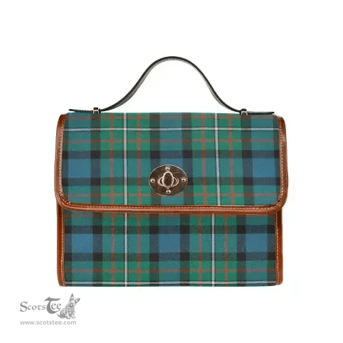 Scottish Canvas Bag FERGUSON ANCIENT Clan Tartan Waterproof Canvas Bag - Classic Scottish Plaid Tartan Plaid