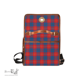 Scottish Canvas Bag Galloway Red Clan Tartan Waterproof Canvas Bag - Classic Scottish Plaid Tartan Plaid