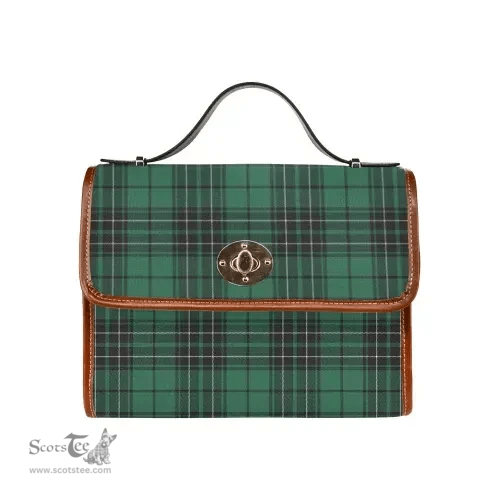 Scottish Canvas Bag MacLean Hunting Ancient Clan Tartan Waterproof Canvas Bag - Classic Scottish Plaid Tartan Plaid