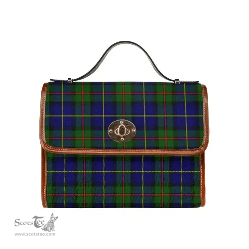 Scottish Canvas Bag MacLeod of Harris Modern Clan Tartan Waterproof Canvas Bag - Classic Scottish Plaid Tartan Plaid