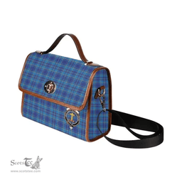 Scottish Canvas Bag Mercer Clan Clan Tartan Waterproof Canvas Bag - Crest Classic Scottish Plaid Tartan Plaid