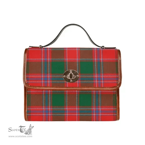 Scottish Canvas Bag Dalziel Modern Clan Tartan Waterproof Canvas Bag - Classic Scottish Plaid Tartan Plaid