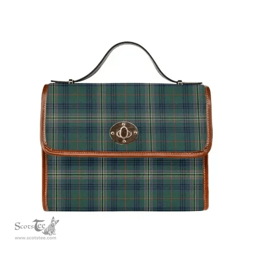 Scottish Canvas Bag Kennedy Modern Clan Tartan Waterproof Canvas Bag - Classic Scottish Plaid Tartan Plaid