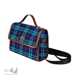 Scottish Canvas Bag McCorquodale Clan Tartan Waterproof Canvas Bag - Classic Scottish Plaid Tartan Plaid