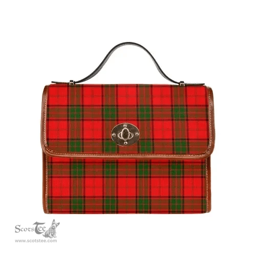 Scottish Canvas Bag Maxwell Modern Clan Tartan Waterproof Canvas Bag - Classic Scottish Plaid Tartan Plaid