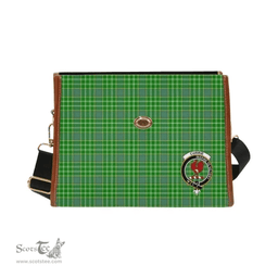 Scottish Canvas Bag Currie Clan Clan Tartan Waterproof Canvas Bag - Crest Classic Scottish Plaid Tartan Plaid
