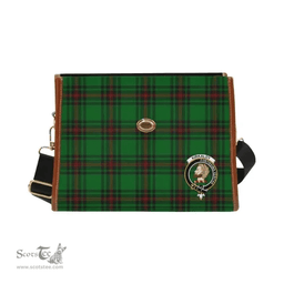 Scottish Canvas Bag Kirkaldy Clan Clan Tartan Waterproof Canvas Bag - Crest Classic Scottish Plaid Tartan Plaid