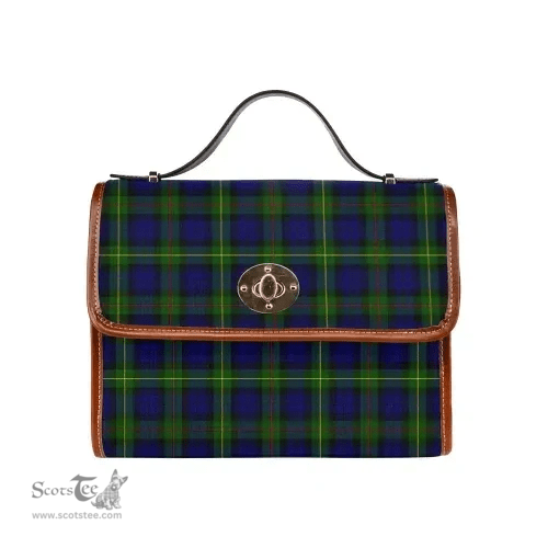 Scottish Canvas Bag MacEwen Modern Clan Tartan Waterproof Canvas Bag - Classic Scottish Plaid Tartan Plaid