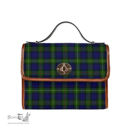 Scottish Canvas Bag MacEwen Modern Clan Tartan Waterproof Canvas Bag - Classic Scottish Plaid Tartan Plaid