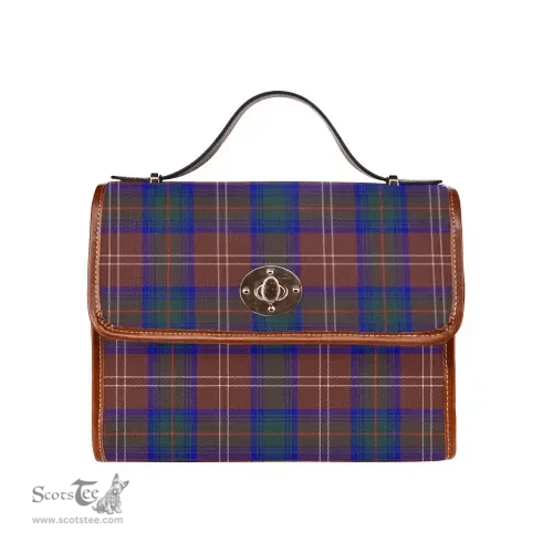 Scottish Canvas Bag Chisholm Hunting Modern Clan Tartan Waterproof Canvas Bag - Classic Scottish Plaid Tartan Plaid