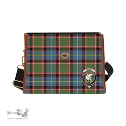 Scottish Canvas Bag Norvel Clan Clan Tartan Waterproof Canvas Bag - Crest Classic Scottish Plaid Tartan Plaid
