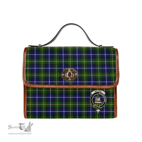 Scottish Canvas Bag MacNeill of Barra Clan Clan Tartan Waterproof Canvas Bag - Crest Classic Scottish Plaid Tartan Plaid