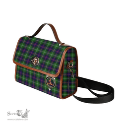 Scottish Canvas Bag Sutherland Clan Clan Tartan Waterproof Canvas Bag - Crest Classic Scottish Plaid Tartan Plaid