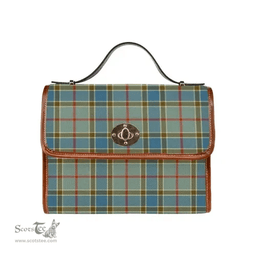 Scottish Canvas Bag Balfour Blue Clan Tartan Waterproof Canvas Bag - Classic Scottish Plaid Tartan Plaid