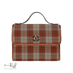Scottish Canvas Bag Davidson Dress Dancers Clan Tartan Waterproof Canvas Bag - Classic Scottish Plaid Tartan Plaid