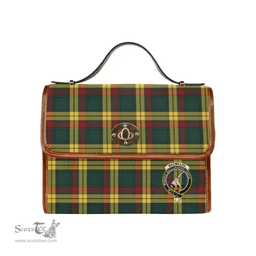 Scottish Canvas Bag MacMillan Clan Clan Tartan Waterproof Canvas Bag - Crest Classic Scottish Plaid Tartan Plaid