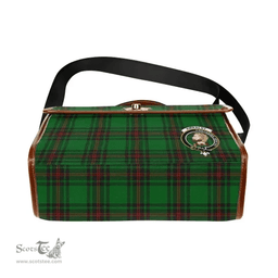 Scottish Canvas Bag Kirkaldy Clan Clan Tartan Waterproof Canvas Bag - Crest Classic Scottish Plaid Tartan Plaid