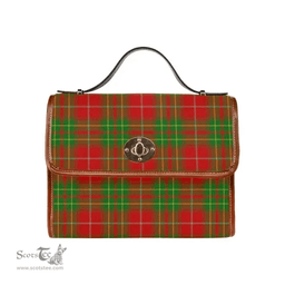 Scottish Canvas Bag Burnett Ancient Clan Tartan Waterproof Canvas Bag - Classic Scottish Plaid Tartan Plaid