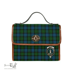 Scottish Canvas Bag MacKay Clan Clan Tartan Waterproof Canvas Bag - Crest Classic Scottish Plaid Tartan Plaid