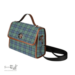 Scottish Canvas Bag Leslie Hunting Ancient Clan Tartan Waterproof Canvas Bag - Classic Scottish Plaid Tartan Plaid