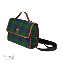 Scottish Canvas Bag Lockhart Modern Clan Tartan Waterproof Canvas Bag - Classic Scottish Plaid Tartan Plaid