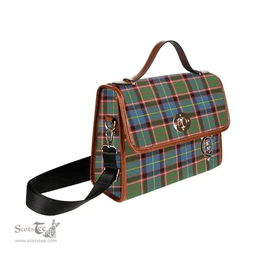 Scottish Canvas Bag Glass Clan Clan Tartan Waterproof Canvas Bag - Crest Classic Scottish Plaid Tartan Plaid