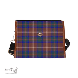 Scottish Canvas Bag Chisholm Hunting Modern Clan Tartan Waterproof Canvas Bag - Classic Scottish Plaid Tartan Plaid