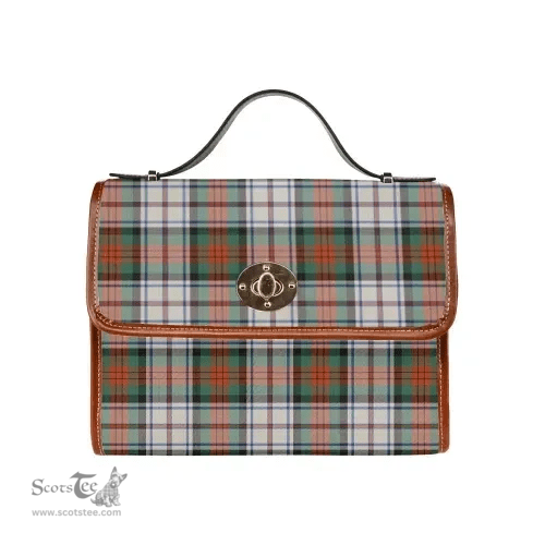 Scottish Canvas Bag MacDuff Dress Ancient Clan Tartan Waterproof Canvas Bag - Classic Scottish Plaid Tartan Plaid
