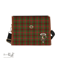 Scottish Canvas Bag Ainslie Clan Clan Tartan Waterproof Canvas Bag - Crest Classic Scottish Plaid Tartan Plaid