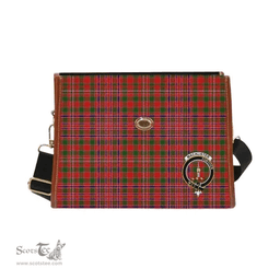 Scottish Canvas Bag MacAlister Clan Clan Tartan Waterproof Canvas Bag - Crest Classic Scottish Plaid Tartan Plaid