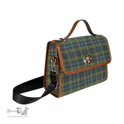 Scottish Canvas Bag MacLellan Ancient Clan Tartan Waterproof Canvas Bag - Classic Scottish Plaid Tartan Plaid