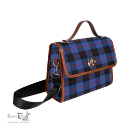 Scottish Canvas Bag Angus Modern Clan Tartan Waterproof Canvas Bag - Classic Scottish Plaid Tartan Plaid