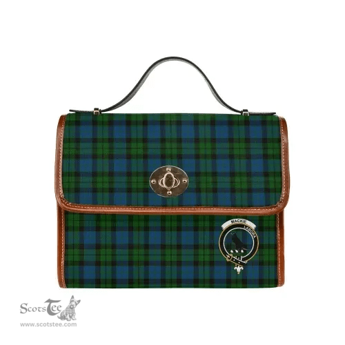 Scottish Canvas Bag MacKie Clan Clan Tartan Waterproof Canvas Bag - Crest Classic Scottish Plaid Tartan Plaid