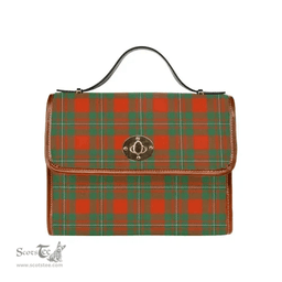 Scottish Canvas Bag MacGregor Ancient Clan Tartan Waterproof Canvas Bag - Classic Scottish Plaid Tartan Plaid