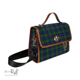 Scottish Canvas Bag Bannatyne Clan Clan Tartan Waterproof Canvas Bag - Crest Classic Scottish Plaid Tartan Plaid
