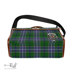 Scottish Canvas Bag Wishart Clan Clan Tartan Waterproof Canvas Bag - Crest Classic Scottish Plaid Tartan Plaid
