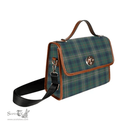 Scottish Canvas Bag Kennedy Modern Clan Tartan Waterproof Canvas Bag - Classic Scottish Plaid Tartan Plaid