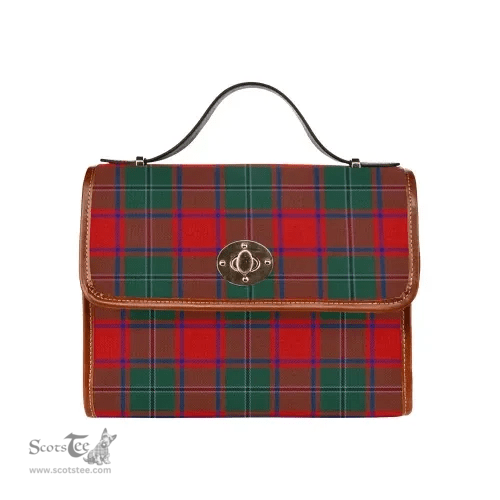Scottish Canvas Bag MacPhail Clan Clan Tartan Waterproof Canvas Bag - Crest Classic Scottish Plaid Tartan Plaid