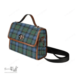 Scottish Canvas Bag MacRae Hunting Ancient Clan Tartan Waterproof Canvas Bag - Classic Scottish Plaid Tartan Plaid