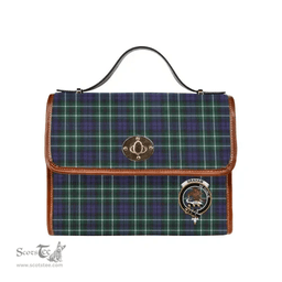 Scottish Canvas Bag Graham Clan Clan Tartan Waterproof Canvas Bag - Crest Classic Scottish Plaid Tartan Plaid
