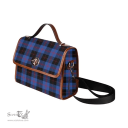 Scottish Canvas Bag Angus Modern Clan Tartan Waterproof Canvas Bag - Classic Scottish Plaid Tartan Plaid