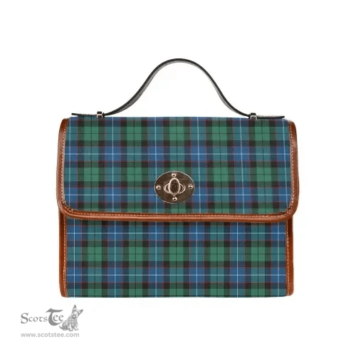 Scottish Canvas Bag Hunter Ancient Clan Tartan Waterproof Canvas Bag - Classic Scottish Plaid Tartan Plaid