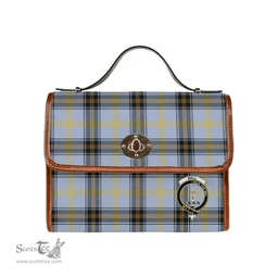 Scottish Canvas Bag Bell Clan Clan Tartan Waterproof Canvas Bag - Crest Classic Scottish Plaid Tartan Plaid